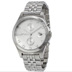 Marc Jacobs Ladies Silver Ferus Watch MBM3378